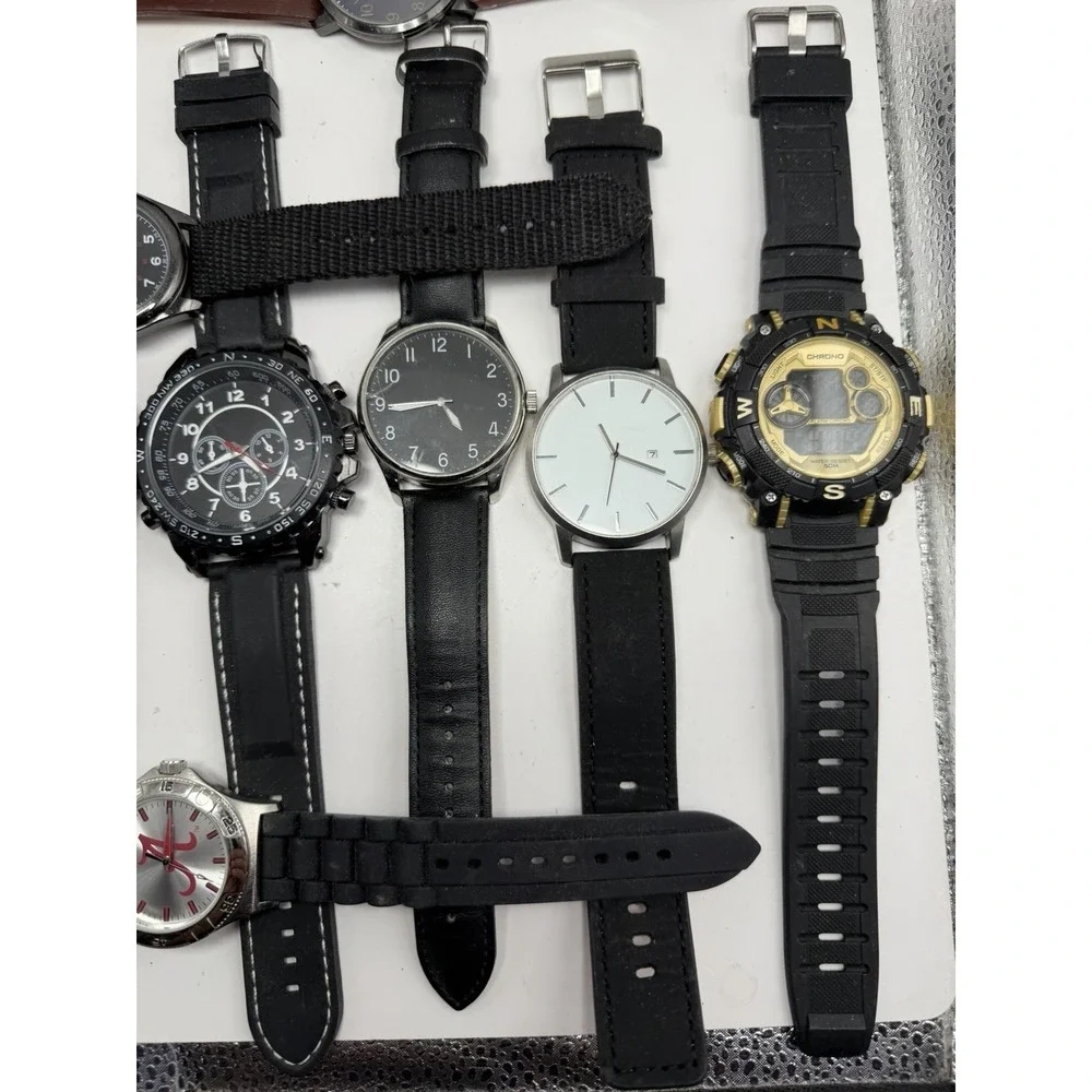 Unbranded Mens Watches Lot Of‎ 17 For Parts Or Repair